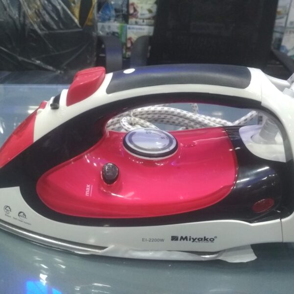 Miyako Big Size Electric Steam iron (EI-2200W)