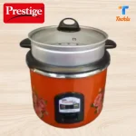 Product details of Prestidge Automatic Rice Cooker and Keep Warming Double Pot (SS Pot+non-stck pot) 2.8 Ltr. Product details of Prestidge Automatic Rice Cooker and Keep Warming Double Pot (SS Pot+non-stck pot) 2.8 Ltr. Brand: Prestidge Capacity: 2.8 Liters Double Pot (SS Pot+non-stck pot) with Glass Lid Inner pot non stick coating inside two layers with Food Grade Automatic Cooking One Touch Button For Easy Control Automatic Keep Warm Function Over-Heat Protector And Energy Saving Power: 1000 Watt 12 Month Warranty