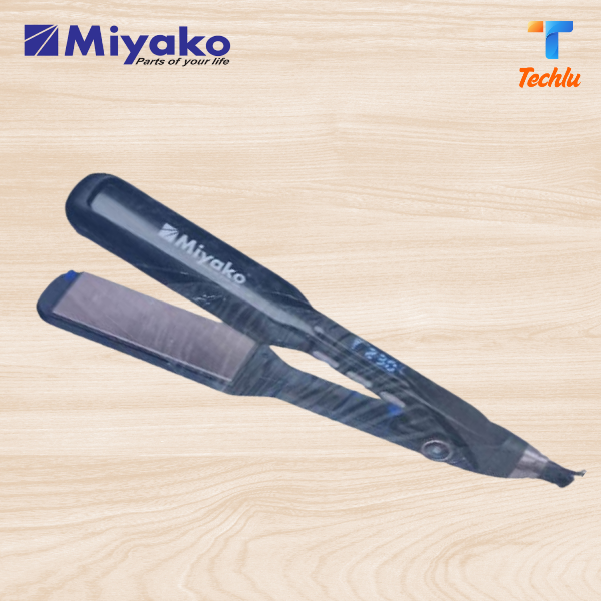 Miyako Electronic Hair Iron/Hair Straightener | HS-916 Miyako Electronic Hair Iron/Hair Straightener | HS-916