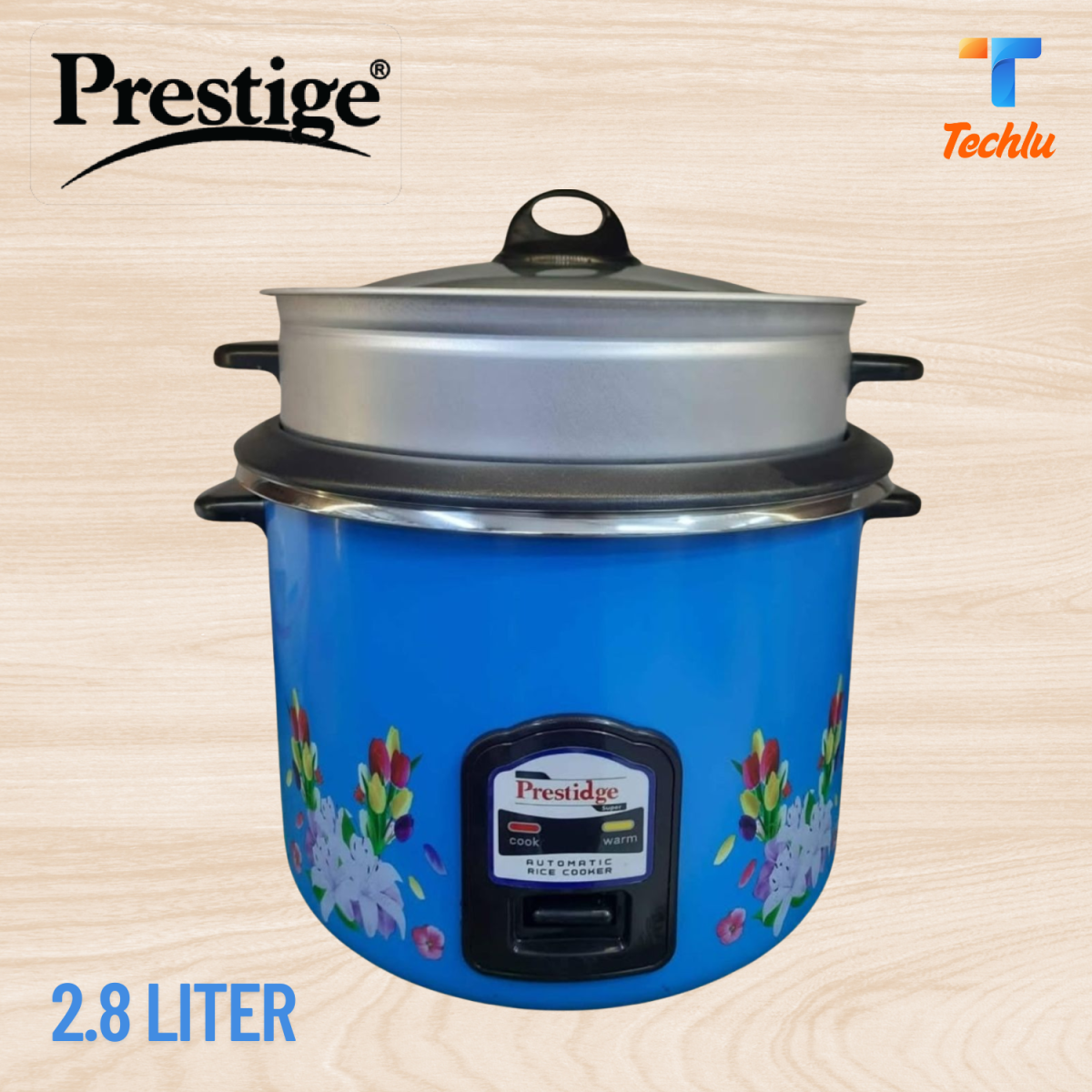 Prestidge Automatic 3 in 1 Rice Cooker and Keep Warming Double Pot (SS Pot+non-stck pot) 2.8 Ltr. Prestidge Automatic 3 in 1 Rice Cooker and Keep Warming Double Pot (SS Pot+non-stck pot) 2.8 Ltr.