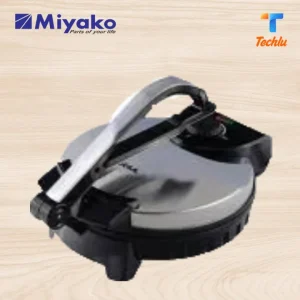 Miyako Electric Roti Maker RM-250 Black And Silver Brand: Miyako Model: RM-292 Making Roti is very easy and comfortable Width: Inches in Diameter Chapati Roti Maker Cool-touch Handle Slim body for compact storage Nonstick coated plate