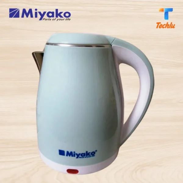 Model: MJK-180 PS Only 3 Minutes to make water hot Kettle Automatic Shuts itself off once the water is hot Kettle Lifts off base for easy filling and cordless puring Cord wraps under base ofr easy storage Cool touch outside surgace 1500 Watt and 1.8 Ltr Capacity 220-240V/50-60 Hz