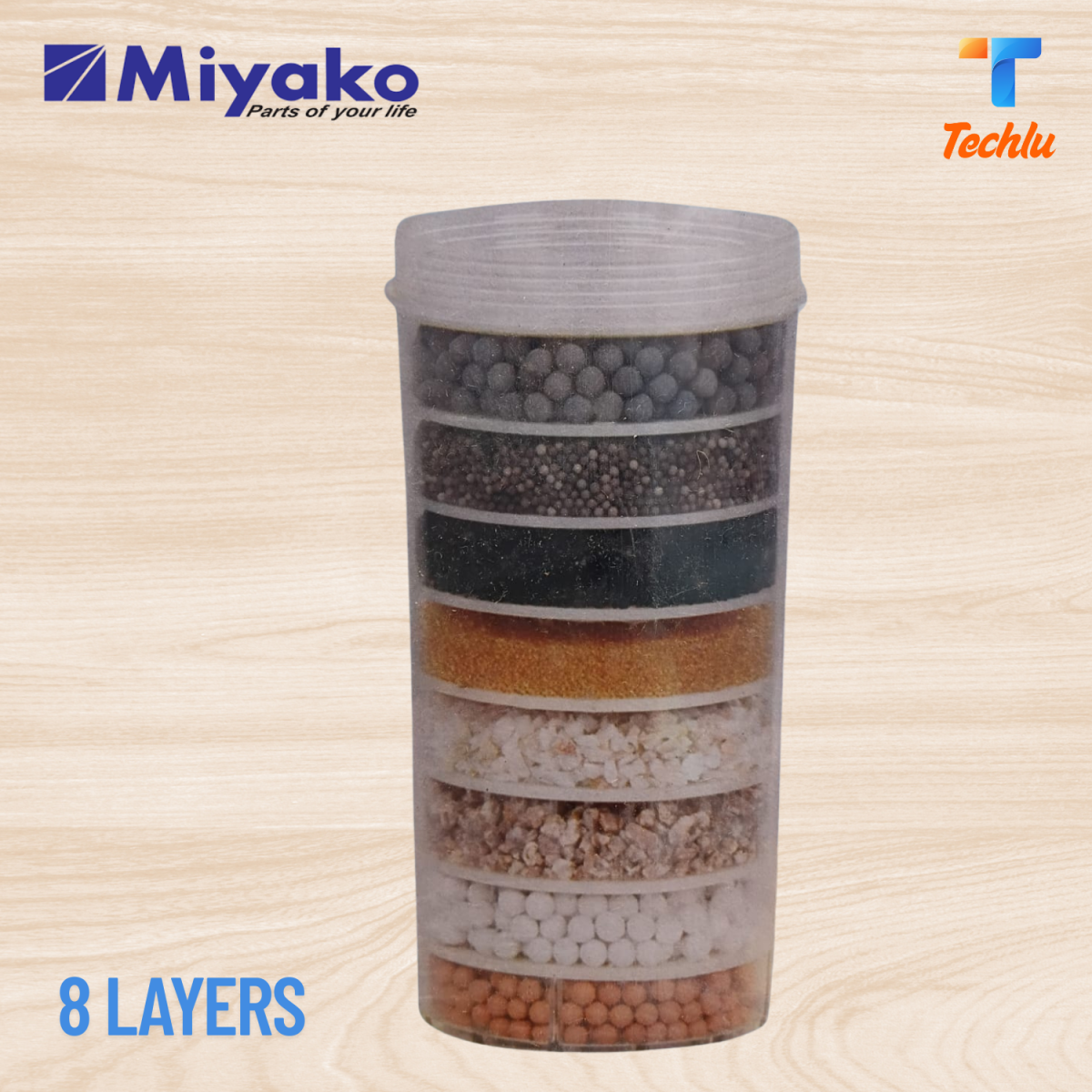 8 Layer Miyako Water Filter Cartridge set /Replacement Filter Cartridge