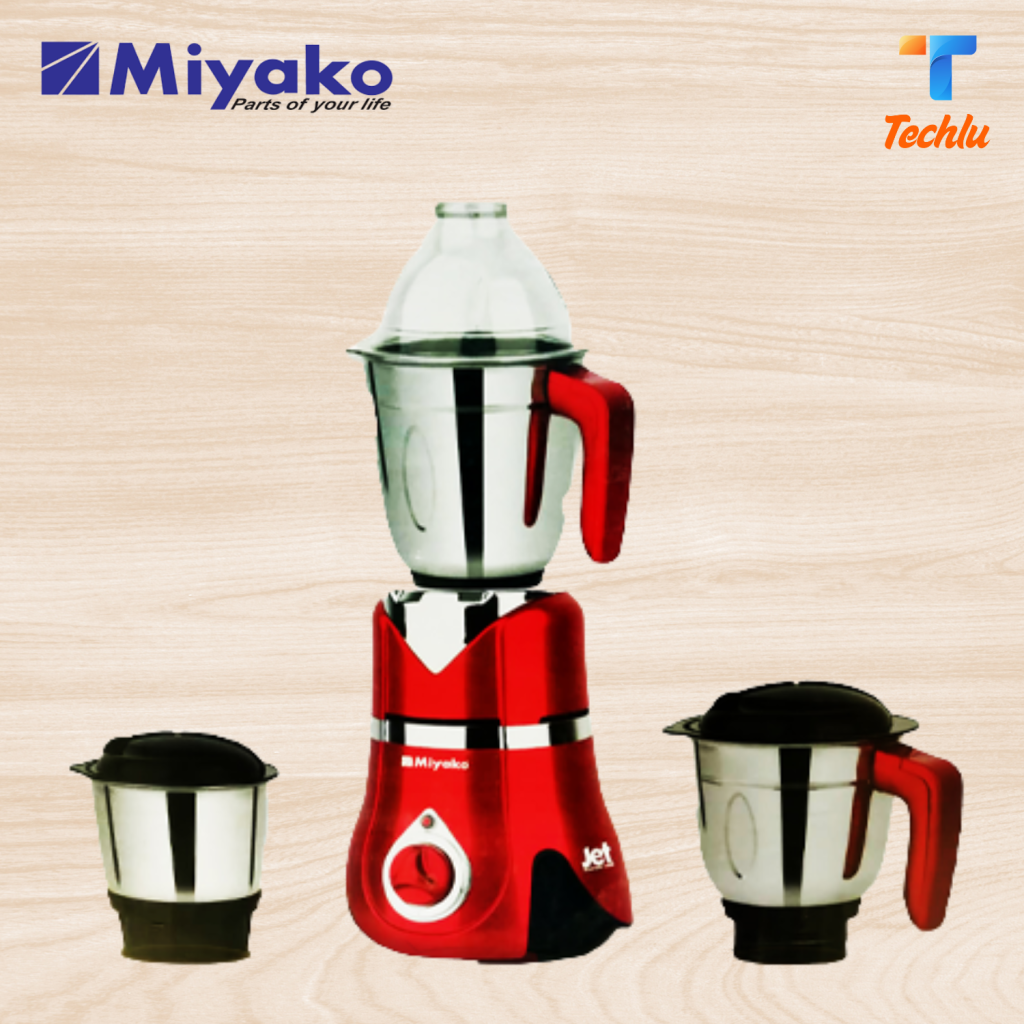 Miyako 3 in 1 Blender & Mixer Grinder Jet 1100 watt Made In India