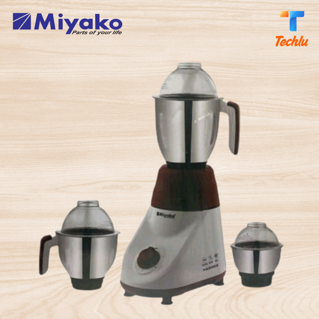 Miyako 3 in 1 Blender & Mixer Grinder Harrier 1000 watt Made In India