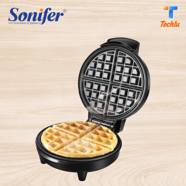 Sonifer Waffle Maker SF-6084 – 1000W Power, Non-stick Plate, Adjustable Temperature Control। ঘরে বসেই সহজে তৈরি করুন সুস্বাদু ও ক্রিসপি ওয়াফল।